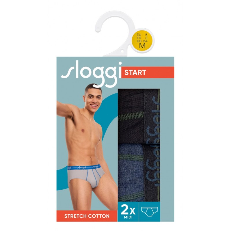 Sloggi Men Start Midi C2P Box - Σετ 2 Τεμαχίων Sloggi Men Start Midi C2P Box - Σετ 2 Τεμαχίων