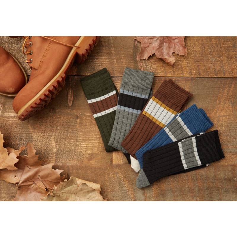 Me-We Ανδρική Μάλλινη Κάλτσα με Σχέδιο