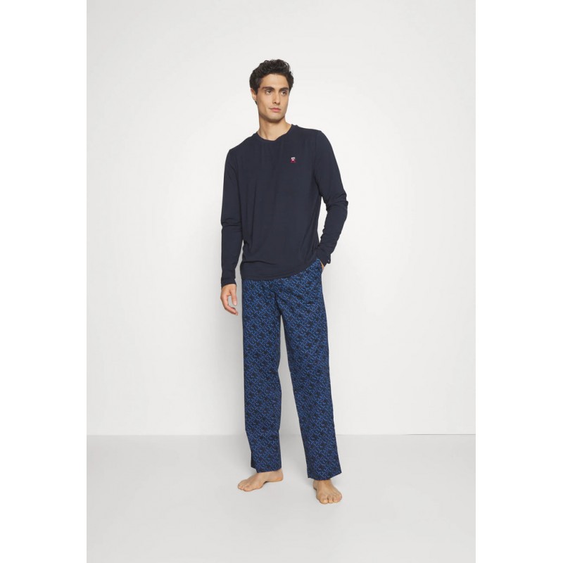 Tommy Hilfiger Ανδρική Χειμερινή Πυτζάμα LS PJ PANT SET PRINT