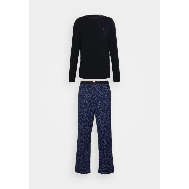 Tommy Hilfiger Ανδρική Χειμερινή Πυτζάμα LS PJ PANT SET PRINT