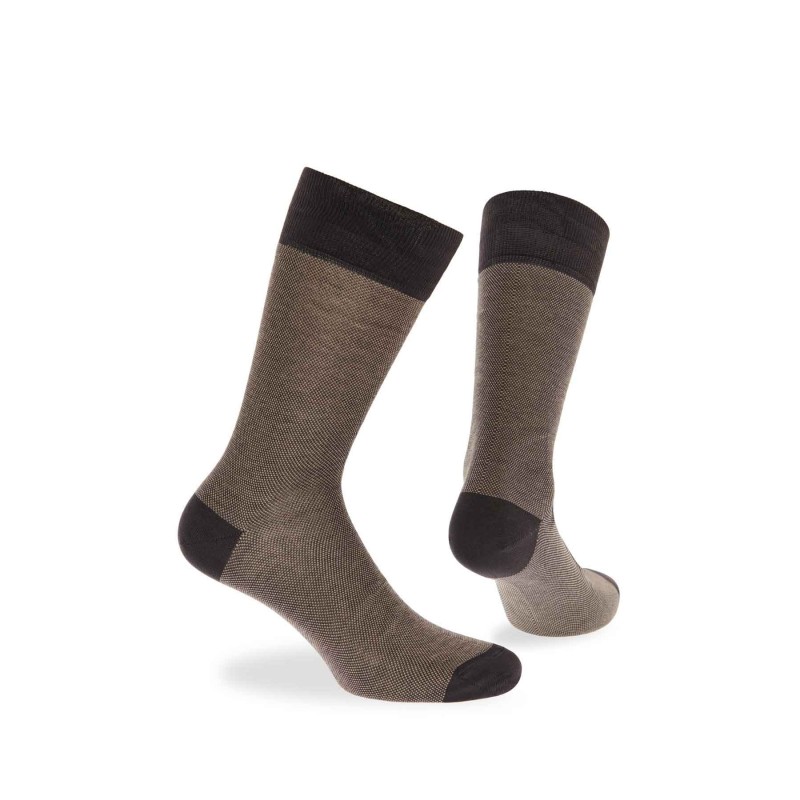 WALK Ανδρικές Βαμβακερές Μερσεριζέ Κάλτσες με Σχέδιο Πικέ