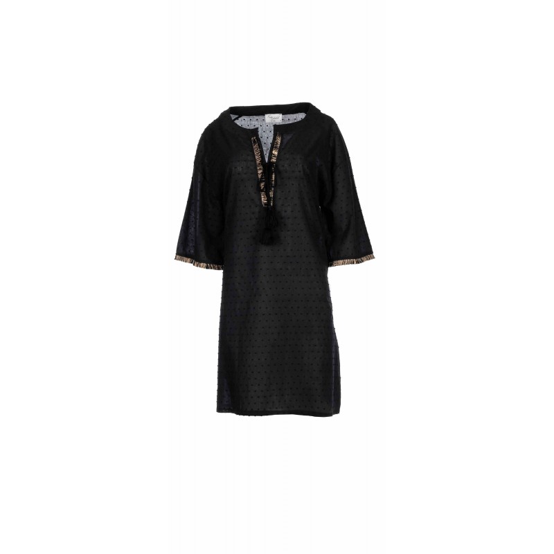 B114 - Blue Cloud - BEACHWEAR COTTON DOT- (B114)