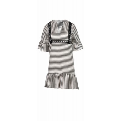B122 - Black - BEACHWEAR STRIPE - (B122)