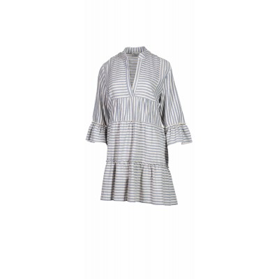 B123 - Black - BEACHWEAR STRIPE - (B123)