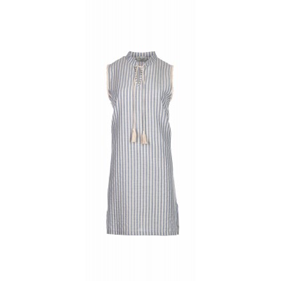B125 - Blue Cloud - BEACHWEAR STRIPE - (B125)