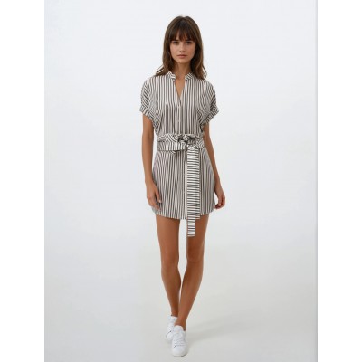 B127 - Black - BEACHWEAR STRIPE - (B127)