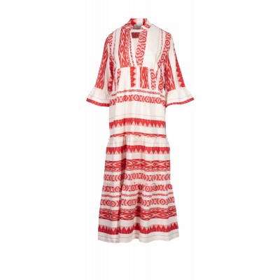 B136 - Type - BEACHWEAR EMBROIDERY RED- (B136)