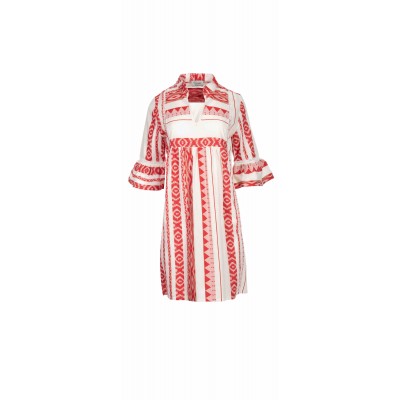 B137 - Type - BEACHWEAR EMBROIDERY RED- (B137)