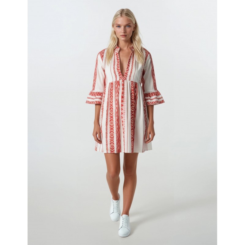 B137 - Type - BEACHWEAR EMBROIDERY RED- (B137) B137 - Type - BEACHWEAR EMBROIDERY RED- (B137)