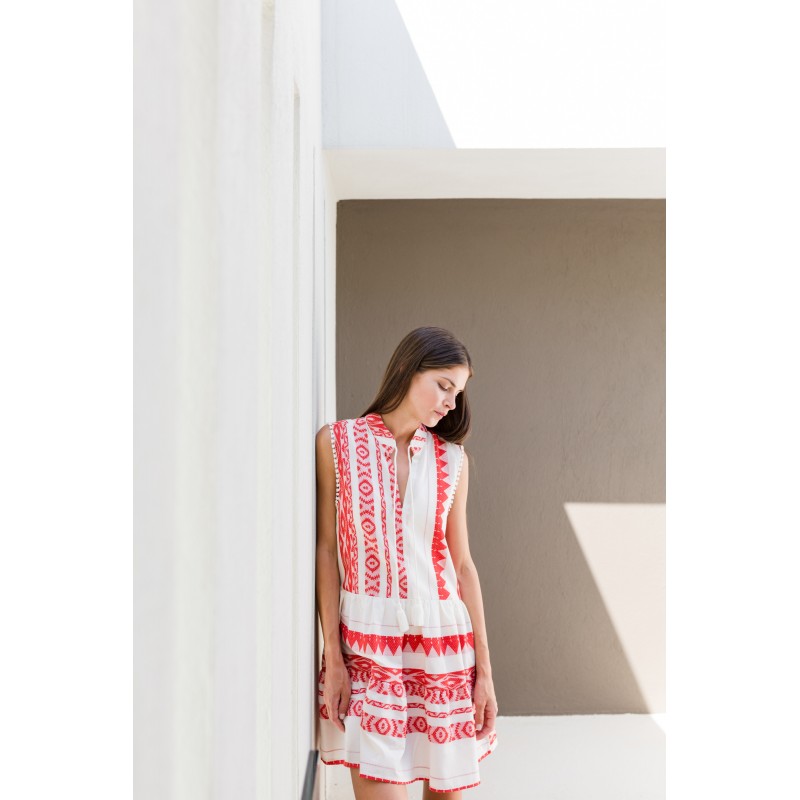 B138 - Type - BEACHWEAR EMBROIDERY RED- (B138) B138 - Type - BEACHWEAR EMBROIDERY RED- (B138)