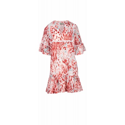 B142 - Type - BEACHWEAR RED LEOPARD- (B142)