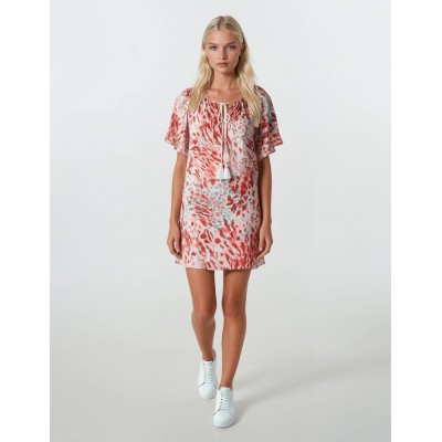 B144 - Type - BEACHWEAR RED LEOPARD- (B144)