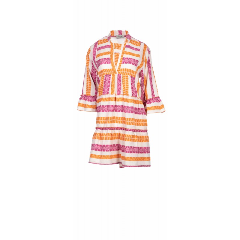 B158 - Type - BEACHWEAR MBROIDERY ORANGE- (B158) B158 - Type - BEACHWEAR MBROIDERY ORANGE- (B158)