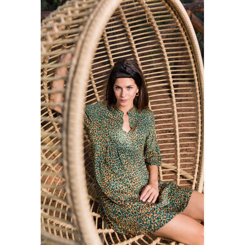 B177 - Type - BEACHWEAR LEOPARD GREEN - (B177) B177 - Type - BEACHWEAR LEOPARD GREEN - (B177)