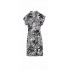 B185 - Type - BEACHWEAR BLACK FLOWER- (B185)