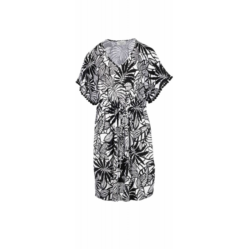 B187 - Type - BEACHWEAR BLACK FLOWER- (B187) B187 - Type - BEACHWEAR BLACK FLOWER- (B187)