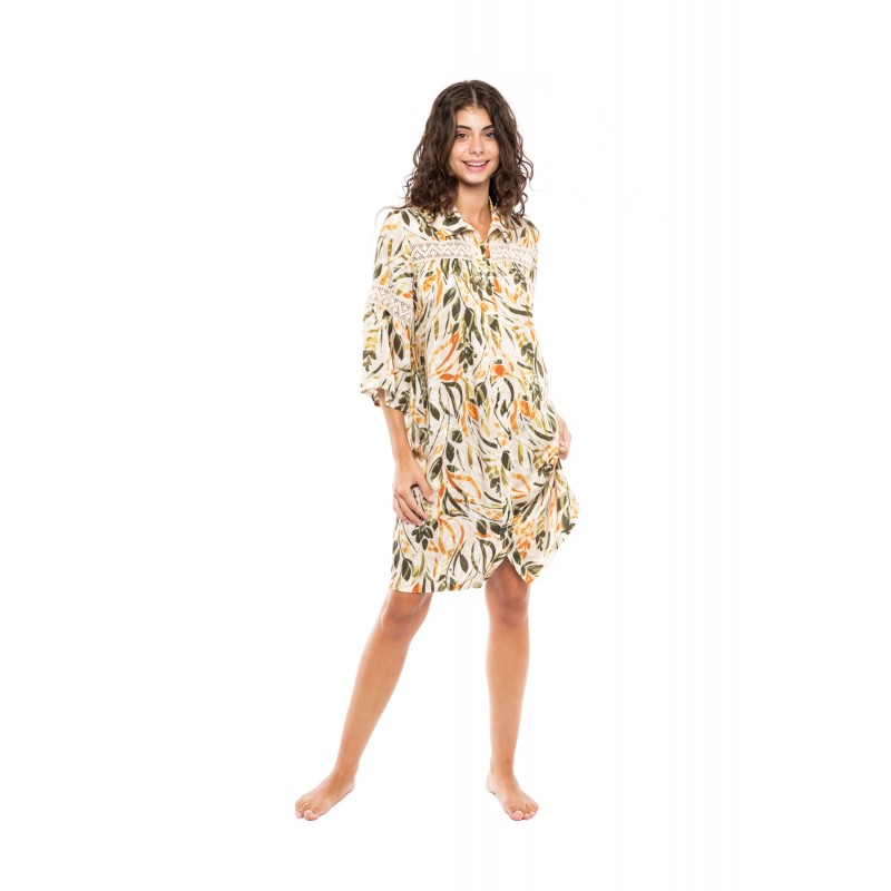 B203 - Type - BEACHWEAR PASTEL GREEN LEAF- (B203) B203 - Type - BEACHWEAR PASTEL GREEN LEAF- (B203)