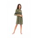 B240 - Black - BEACHWEAR GREEN & BLACK EMBROIDERY- (B240)
