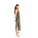 B241 - Black - BEACHWEAR GREEN & BLACK EMBROIDERY- (B241)