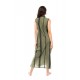 B241 - Black - BEACHWEAR GREEN & BLACK EMBROIDERY- (B241)