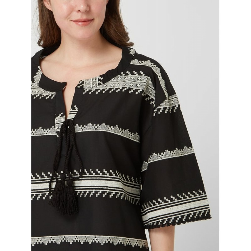 B242 - Black - BEACHWEAR GREEN & BLACK EMBROIDERY- (B242) B242 - Black - BEACHWEAR GREEN & BLACK EMBROIDERY- (B242)