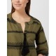 B242 - Oil Green - BEACHWEAR GREEN & BLACK EMBROIDERY- (B242)