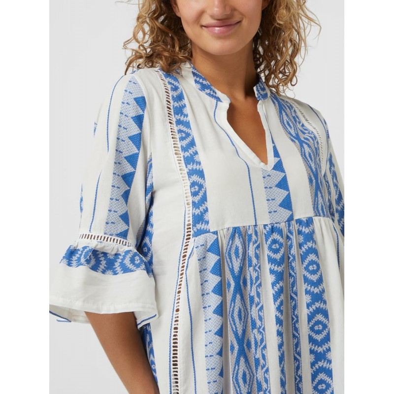 B263 - Type - BEACHWEAR BLUE EMBROIDERY- (B263) B263 - Type - BEACHWEAR BLUE EMBROIDERY- (B263)