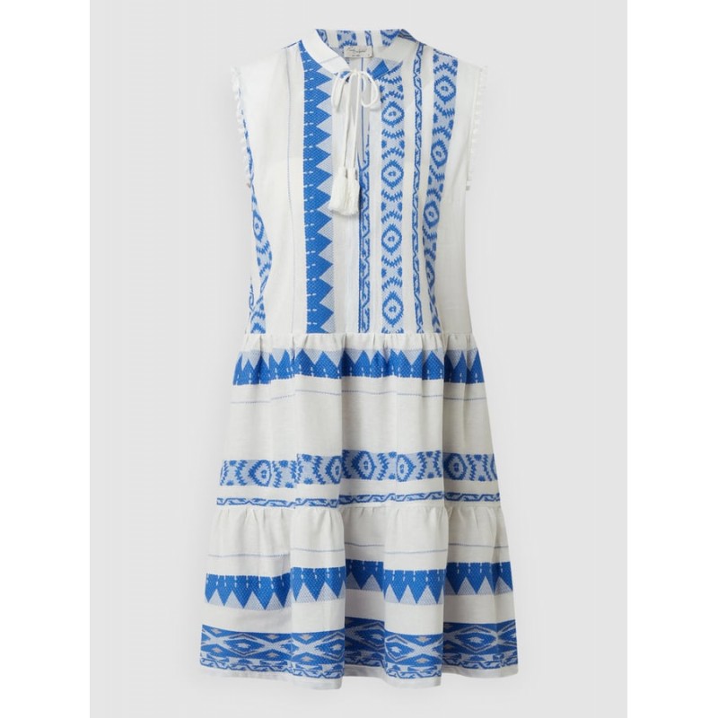 B264 - Type - BEACHWEAR BLUE EMBROIDERY- (B264) B264 - Type - BEACHWEAR BLUE EMBROIDERY- (B264)