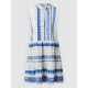 B264 - Type - BEACHWEAR BLUE EMBROIDERY- (B264) B264 - Type - BEACHWEAR BLUE EMBROIDERY- (B264)