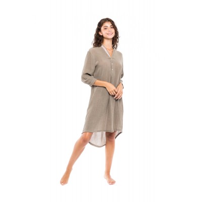 B269 - Elephant Grey - BEACHWEAR CREPE BOHO- (B269) B269 - Elephant Grey - BEACHWEAR CREPE BOHO- (B269)