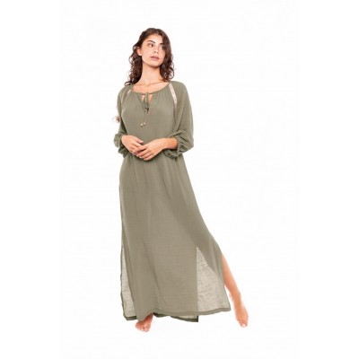 B270 - Elephant Grey - BEACHWEAR CREPE BOHO- (B270) B270 - Elephant Grey - BEACHWEAR CREPE BOHO- (B270)