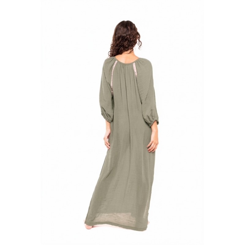 B270 - Elephant Grey - BEACHWEAR CREPE BOHO- (B270)