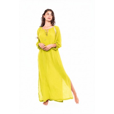 B270 - Yellow - BEACHWEAR CREPE BOHO- (B270) B270 - Yellow - BEACHWEAR CREPE BOHO- (B270)