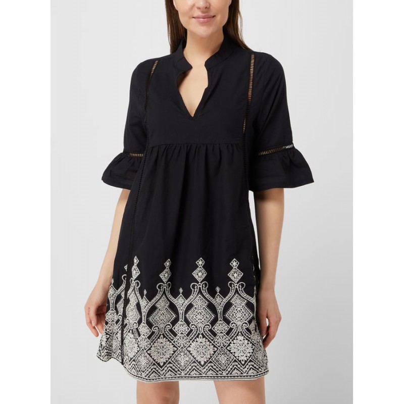 B276 - Black - BEACHWEAR EMBROIDERY BLACK- (B276)