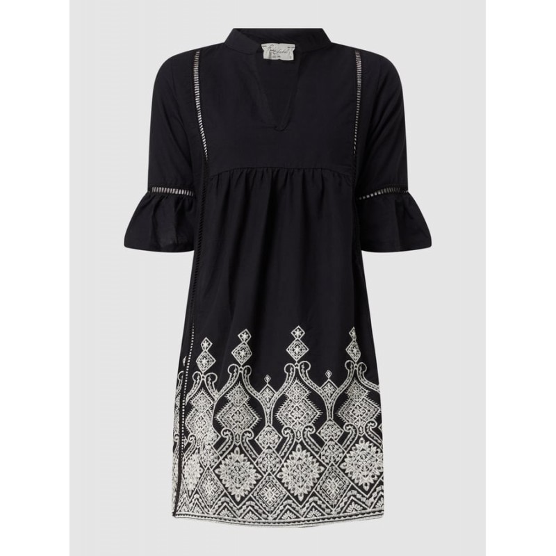 B276 - Black - BEACHWEAR EMBROIDERY BLACK- (B276)