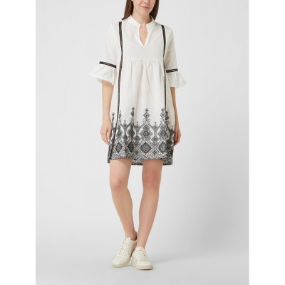 B276 - White - BEACHWEAR EMBROIDERY BLACK- (B276) B276 - White - BEACHWEAR EMBROIDERY BLACK- (B276)