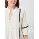 B276 - White - BEACHWEAR EMBROIDERY BLACK- (B276) B276 - White - BEACHWEAR EMBROIDERY BLACK- (B276)