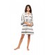 B298 - Type - BEACHWEAR BEIGE & BLACK EMBROIDERY - (B298)