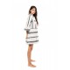 B298 - Type - BEACHWEAR BEIGE & BLACK EMBROIDERY - (B298)
