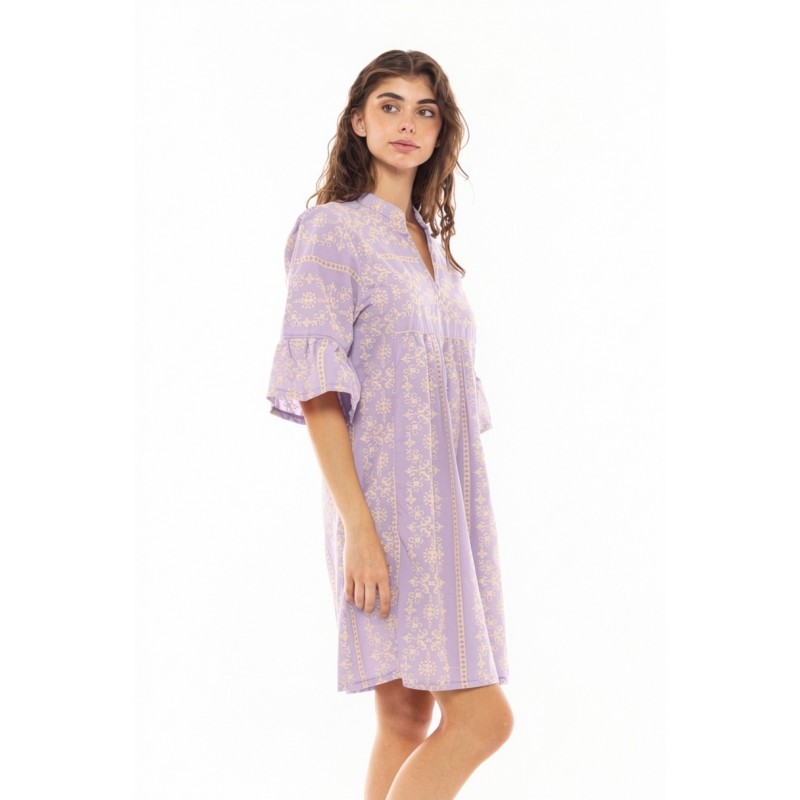 B320 - Violete - BEACHWEAR EMBROIDERY ORANGE- (B320) B320 - Violete - BEACHWEAR EMBROIDERY ORANGE- (B320)