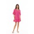B322 - Hot Pink - BEACHWEAR EMBROIDERY ORANGE- (B322)