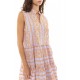 B323 - Hot Pink - BEACHWEAR EMBROIDERY ORANGE- (B323) B323 - Hot Pink - BEACHWEAR EMBROIDERY ORANGE- (B323)