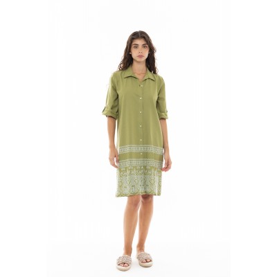 B326 - Type - BEACHWEAR EMBROIDERY GREEN- (B326)