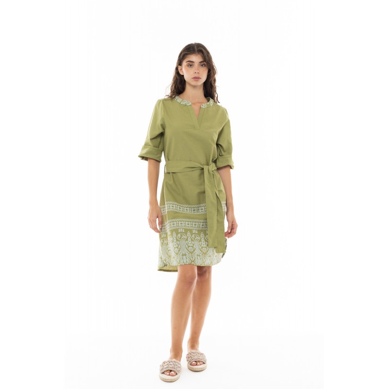 B328 - Type - BEACHWEAR EMBROIDERY GREEN- (B328) B328 - Type - BEACHWEAR EMBROIDERY GREEN- (B328)