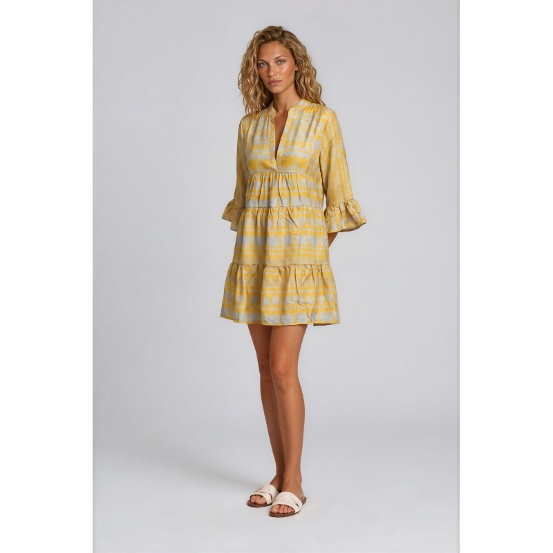 B334 - Yellow - BEACHWEAR EMBROIDERY CROWN- (B334)