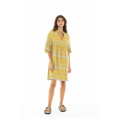 B335 - Yellow - BEACHWEAR EMBROIDERY CROWN- (B335) B335 - Yellow - BEACHWEAR EMBROIDERY CROWN- (B335)