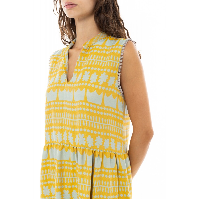 B336 - Yellow - BEACHWEAR EMBROIDERY CROWN- (B336)