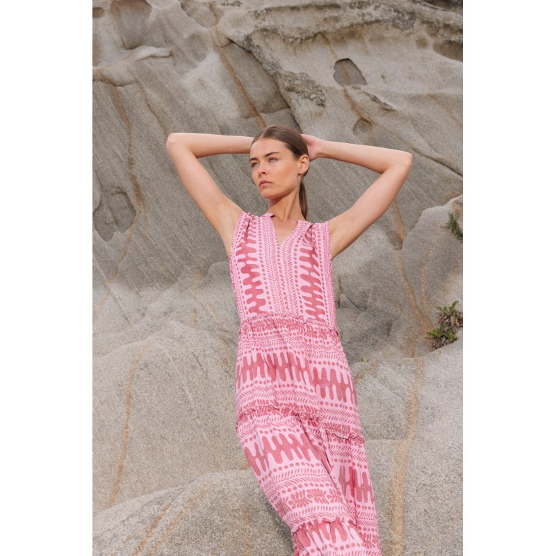B341 - Dusty Pink - BEACHWEAR EMBROIDERY DOT- (B341) B341 - Dusty Pink - BEACHWEAR EMBROIDERY DOT- (B341)