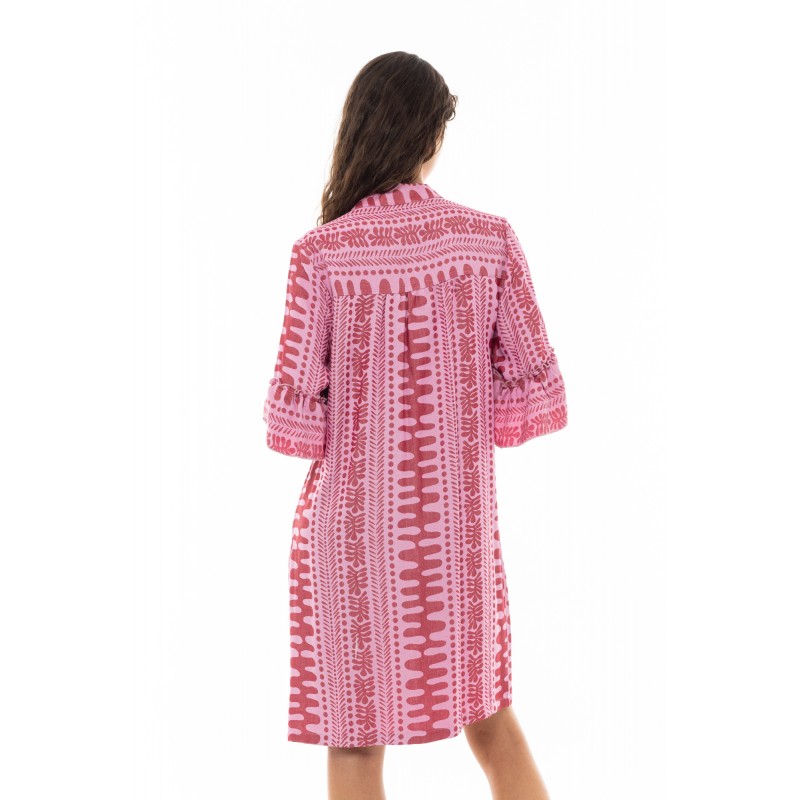 B342 - Dusty Pink - BEACHWEAR EMBROIDERY DOT- (B342)