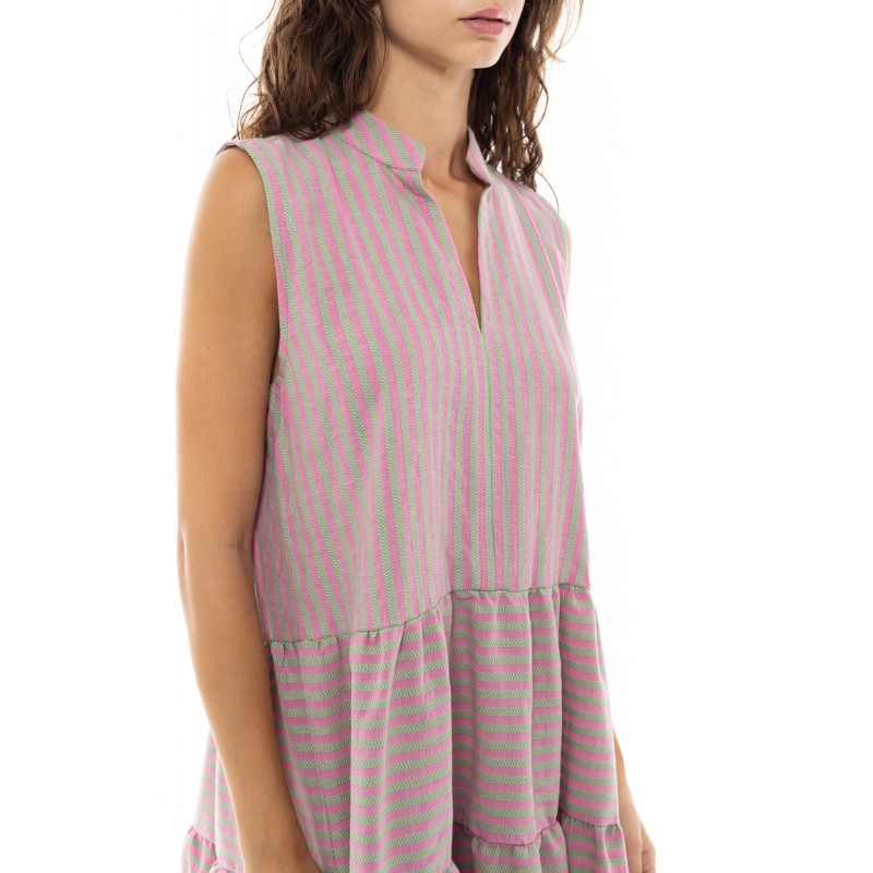 B346 - Type - BEACHWEAR STRIPE PINK GREEN- (B346) B346 - Type - BEACHWEAR STRIPE PINK GREEN- (B346)